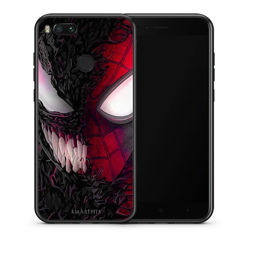 Θήκη Xiaomi Mi A1 SpiderVenom PopArt από τη Smartfits με σχέδιο στο πίσω μέρος και μαύρο περίβλημα | Xiaomi Mi A1 SpiderVenom PopArt case with colorful back and black bezels