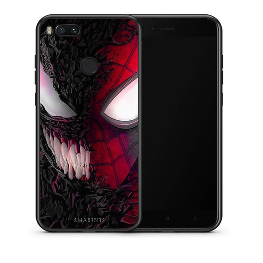 Θήκη Xiaomi Mi A1 SpiderVenom PopArt από τη Smartfits με σχέδιο στο πίσω μέρος και μαύρο περίβλημα | Xiaomi Mi A1 SpiderVenom PopArt case with colorful back and black bezels