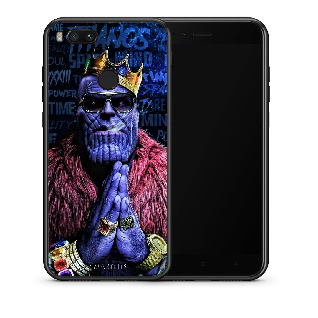 Θήκη Xiaomi Mi A1 Thanos PopArt από τη Smartfits με σχέδιο στο πίσω μέρος και μαύρο περίβλημα | Xiaomi Mi A1 Thanos PopArt case with colorful back and black bezels