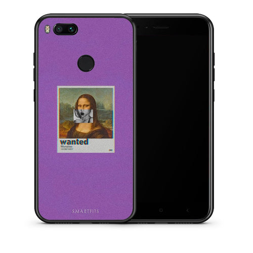 Θήκη Xiaomi Mi A1 Monalisa Popart από τη Smartfits με σχέδιο στο πίσω μέρος και μαύρο περίβλημα | Xiaomi Mi A1 Monalisa Popart case with colorful back and black bezels