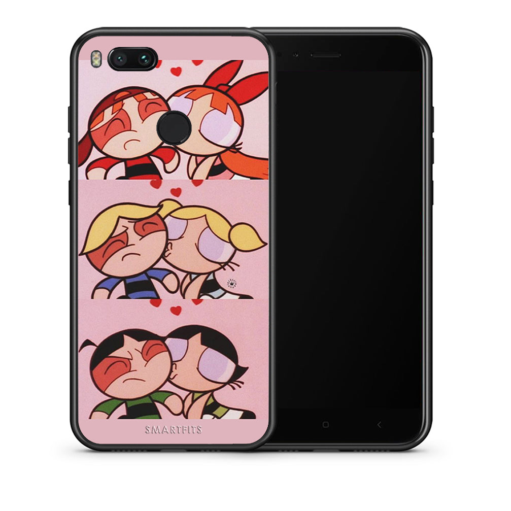 Θήκη Αγίου Βαλεντίνου Xiaomi Mi A1 Puff Love από τη Smartfits με σχέδιο στο πίσω μέρος και μαύρο περίβλημα | Xiaomi Mi A1 Puff Love case with colorful back and black bezels