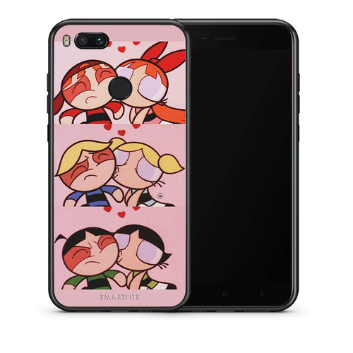 Θήκη Αγίου Βαλεντίνου Xiaomi Mi A1 Puff Love από τη Smartfits με σχέδιο στο πίσω μέρος και μαύρο περίβλημα | Xiaomi Mi A1 Puff Love case with colorful back and black bezels