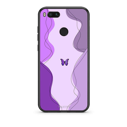 xiaomi mi aPurple Mariposa Θήκη Αγίου Βαλεντίνου από τη Smartfits με σχέδιο στο πίσω μέρος και μαύρο περίβλημα | Smartphone case with colorful back and black bezels by Smartfits
