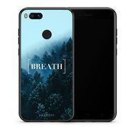 Thumbnail for Θήκη Xiaomi Mi A1 Breath Quote από τη Smartfits με σχέδιο στο πίσω μέρος και μαύρο περίβλημα | Xiaomi Mi A1 Breath Quote case with colorful back and black bezels