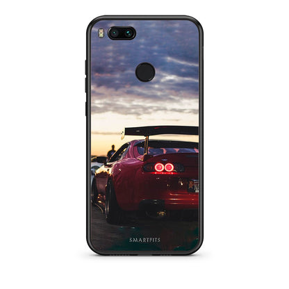 xiaomi mi aRacing Supra θήκη από τη Smartfits με σχέδιο στο πίσω μέρος και μαύρο περίβλημα | Smartphone case with colorful back and black bezels by Smartfits