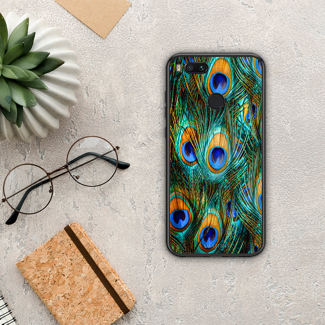 Real Peacock Feathers - Xiaomi Mi A1 θήκη