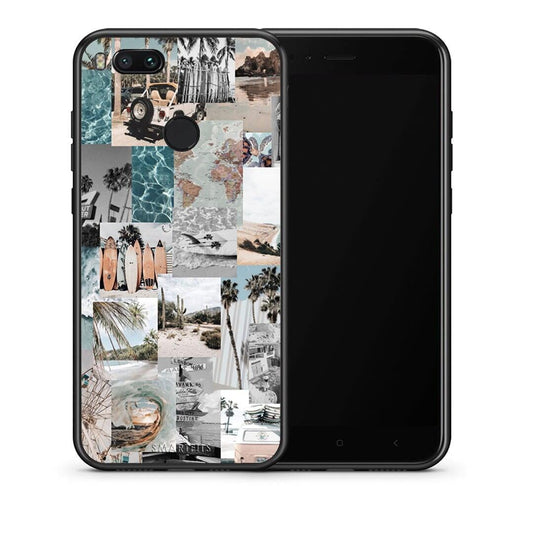 Θήκη Xiaomi Mi A1 Retro Beach Life από τη Smartfits με σχέδιο στο πίσω μέρος και μαύρο περίβλημα | Xiaomi Mi A1 Retro Beach Life case with colorful back and black bezels