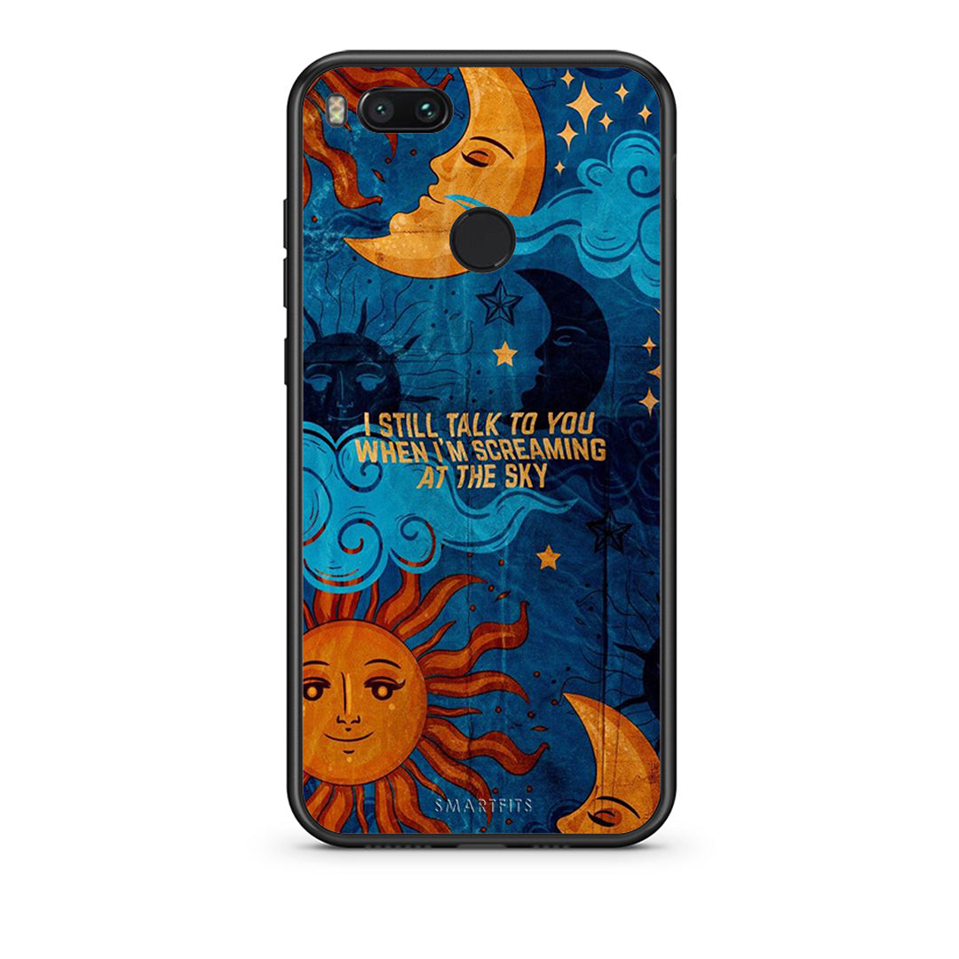 xiaomi mi aScreaming Sky θήκη από τη Smartfits με σχέδιο στο πίσω μέρος και μαύρο περίβλημα | Smartphone case with colorful back and black bezels by Smartfits