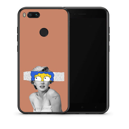 Θήκη Xiaomi Mi A1 Sim Merilyn από τη Smartfits με σχέδιο στο πίσω μέρος και μαύρο περίβλημα | Xiaomi Mi A1 Sim Merilyn case with colorful back and black bezels