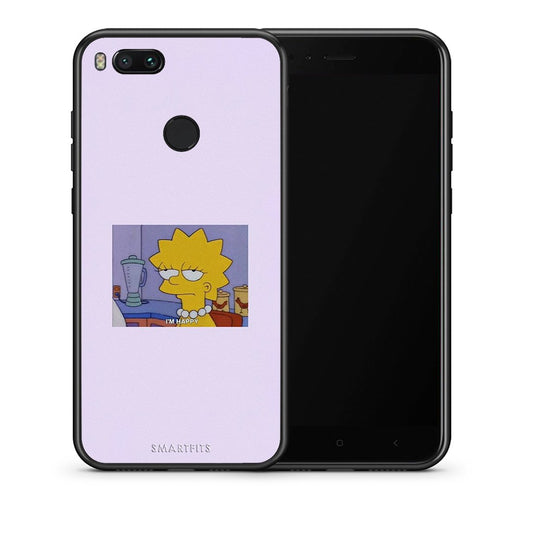 Θήκη Xiaomi Mi A1 So Happy από τη Smartfits με σχέδιο στο πίσω μέρος και μαύρο περίβλημα | Xiaomi Mi A1 So Happy case with colorful back and black bezels