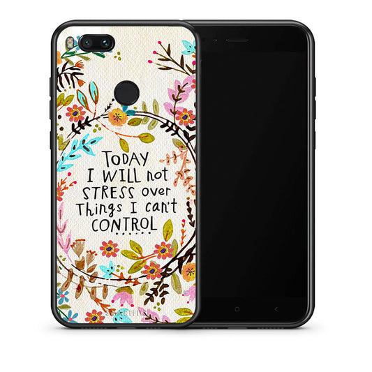 Θήκη Xiaomi Mi A1 Stress Over από τη Smartfits με σχέδιο στο πίσω μέρος και μαύρο περίβλημα | Xiaomi Mi A1 Stress Over case with colorful back and black bezels