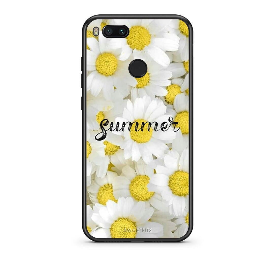 xiaomi mi aSummer Daisies Θήκη από τη Smartfits με σχέδιο στο πίσω μέρος και μαύρο περίβλημα | Smartphone case with colorful back and black bezels by Smartfits