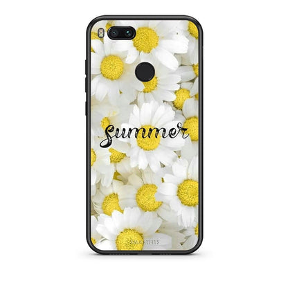 xiaomi mi aSummer Daisies Θήκη από τη Smartfits με σχέδιο στο πίσω μέρος και μαύρο περίβλημα | Smartphone case with colorful back and black bezels by Smartfits