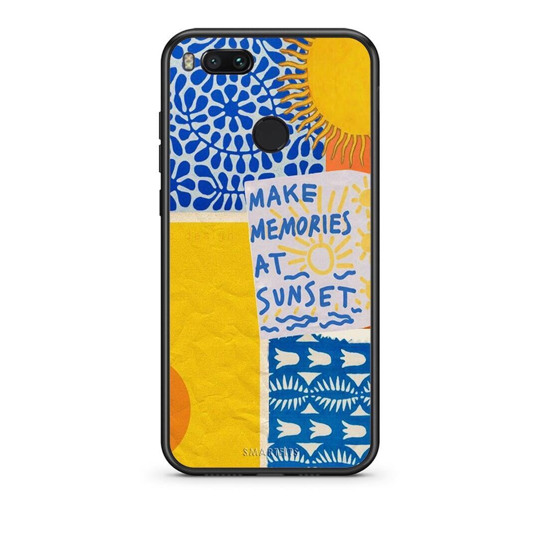 xiaomi mi aSunset Memories Θήκη από τη Smartfits με σχέδιο στο πίσω μέρος και μαύρο περίβλημα | Smartphone case with colorful back and black bezels by Smartfits