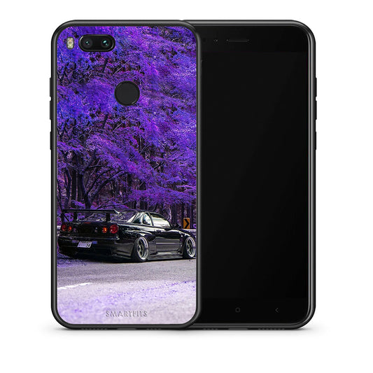 Θήκη Αγίου Βαλεντίνου Xiaomi Mi A1 Super Car από τη Smartfits με σχέδιο στο πίσω μέρος και μαύρο περίβλημα | Xiaomi Mi A1 Super Car case with colorful back and black bezels