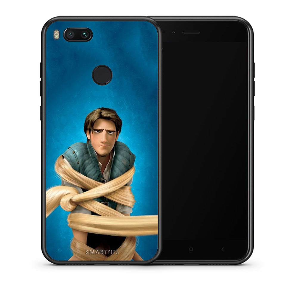 Θήκη Αγίου Βαλεντίνου Xiaomi Mi A1 Tangled 1 από τη Smartfits με σχέδιο στο πίσω μέρος και μαύρο περίβλημα | Xiaomi Mi A1 Tangled 1 case with colorful back and black bezels