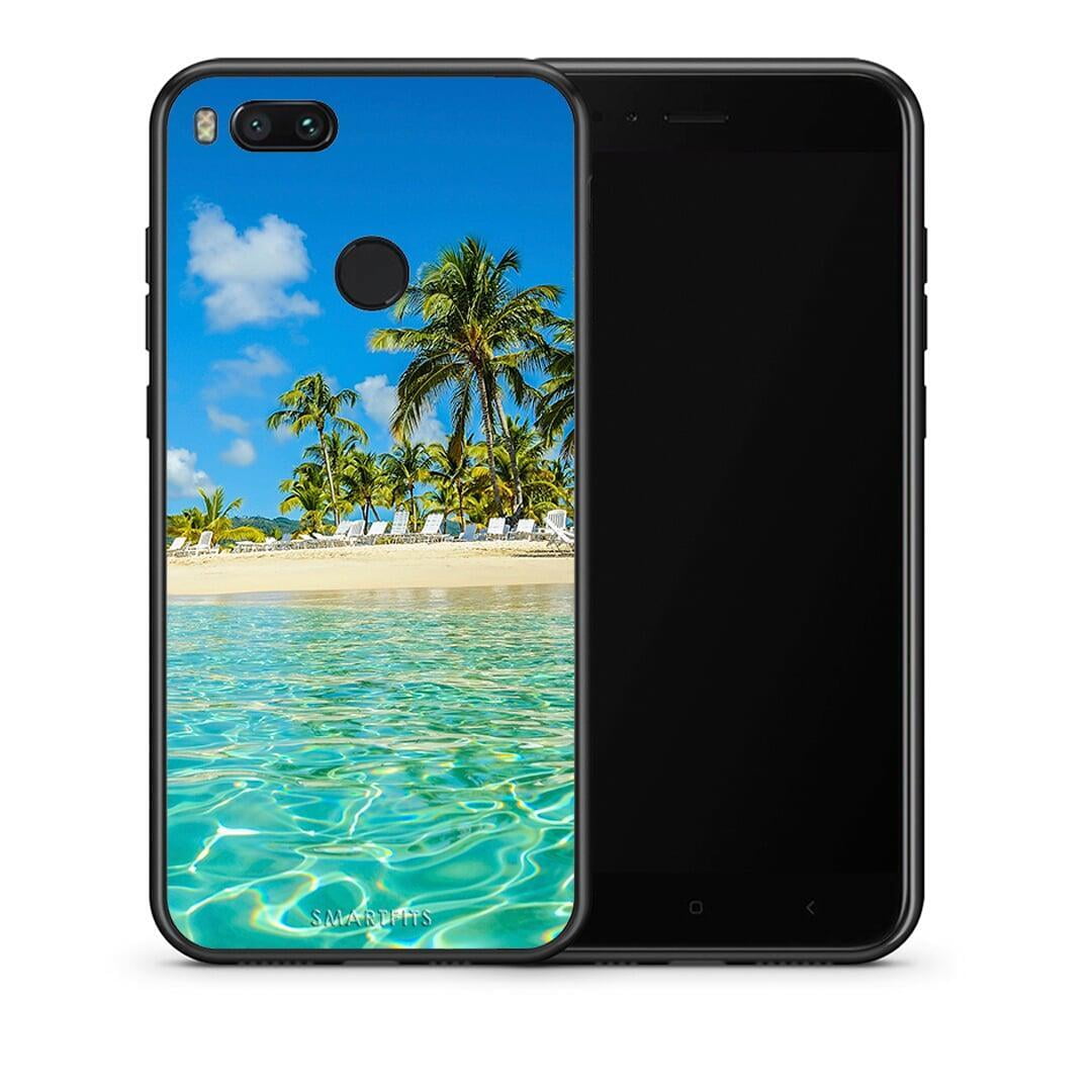 Θήκη Xiaomi Mi A1 Tropical Vibes από τη Smartfits με σχέδιο στο πίσω μέρος και μαύρο περίβλημα | Xiaomi Mi A1 Tropical Vibes case with colorful back and black bezels