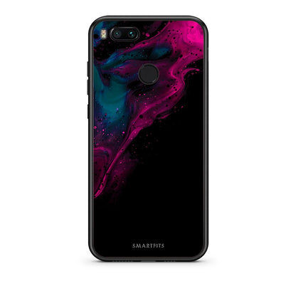 4 - xiaomi mi aPink Black Watercolor case, cover, bumper
