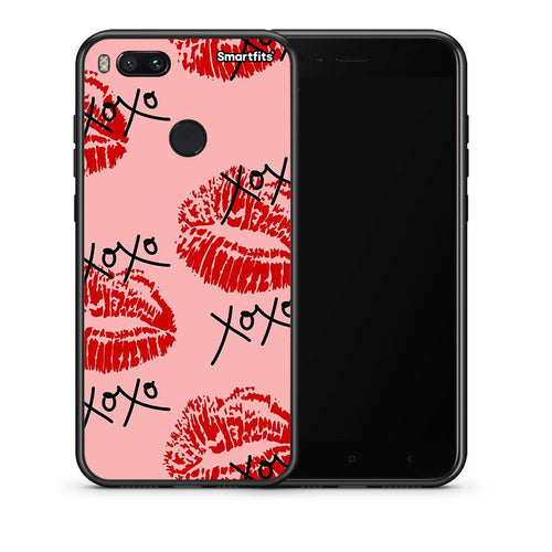 Θήκη Xiaomi Mi A1 XOXO Lips από τη Smartfits με σχέδιο στο πίσω μέρος και μαύρο περίβλημα | Xiaomi Mi A1 XOXO Lips case with colorful back and black bezels
