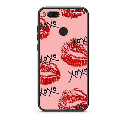 xiaomi mi aXOXO Lips θήκη από τη Smartfits με σχέδιο στο πίσω μέρος και μαύρο περίβλημα | Smartphone case with colorful back and black bezels by Smartfits