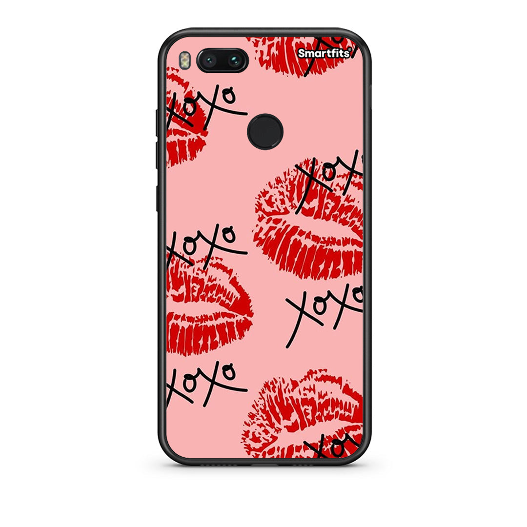 xiaomi mi aXOXO Lips θήκη από τη Smartfits με σχέδιο στο πίσω μέρος και μαύρο περίβλημα | Smartphone case with colorful back and black bezels by Smartfits