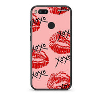 Thumbnail for xiaomi mi aXOXO Lips θήκη από τη Smartfits με σχέδιο στο πίσω μέρος και μαύρο περίβλημα | Smartphone case with colorful back and black bezels by Smartfits