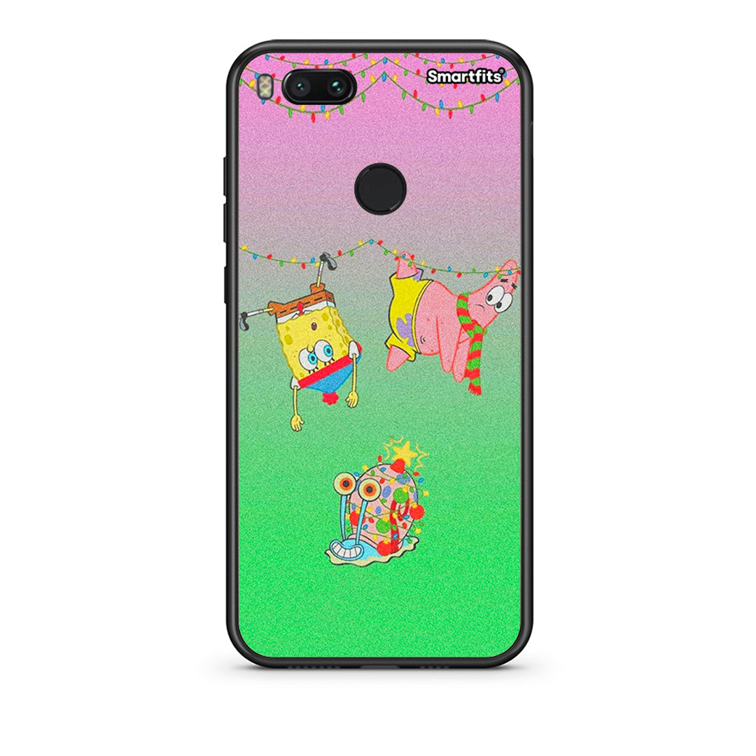 xiaomi mi aXmas Lights θήκη από τη Smartfits με σχέδιο στο πίσω μέρος και μαύρο περίβλημα | Smartphone case with colorful back and black bezels by Smartfits