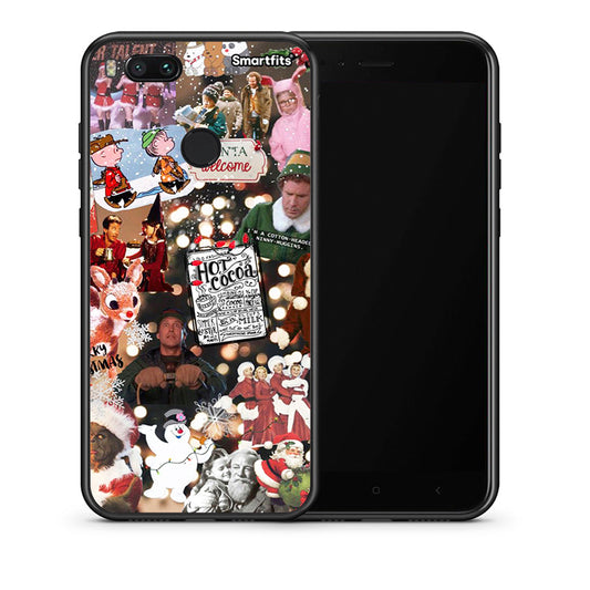 Θήκη Xiaomi Mi A1 Xmas Movies από τη Smartfits με σχέδιο στο πίσω μέρος και μαύρο περίβλημα | Xiaomi Mi A1 Xmas Movies case with colorful back and black bezels