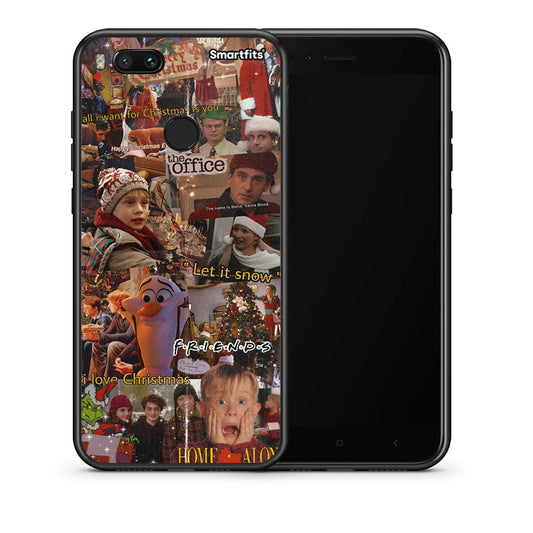 Θήκη Xiaomi Mi A1 Xmas Wishes από τη Smartfits με σχέδιο στο πίσω μέρος και μαύρο περίβλημα | Xiaomi Mi A1 Xmas Wishes case with colorful back and black bezels
