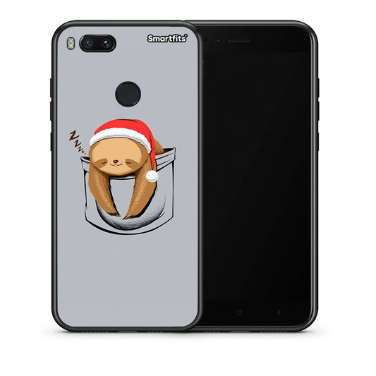Θήκη Xiaomi Mi A1 Xmas Zzzz από τη Smartfits με σχέδιο στο πίσω μέρος και μαύρο περίβλημα | Xiaomi Mi A1 Xmas Zzzz case with colorful back and black bezels
