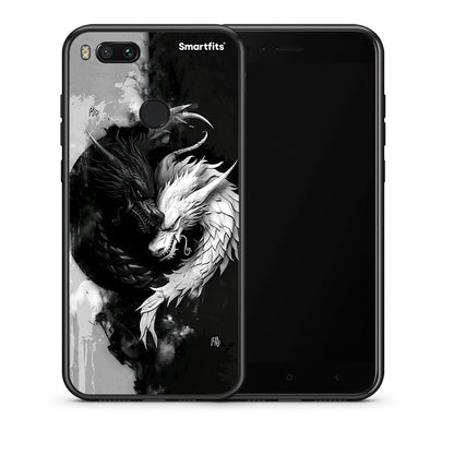 Θήκη Xiaomi Mi A1 Yin Yang από τη Smartfits με σχέδιο στο πίσω μέρος και μαύρο περίβλημα | Xiaomi Mi A1 Yin Yang case with colorful back and black bezels
