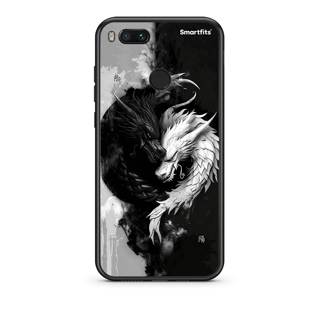 xiaomi mi aYin Yang Θήκη από τη Smartfits με σχέδιο στο πίσω μέρος και μαύρο περίβλημα | Smartphone case with colorful back and black bezels by Smartfits