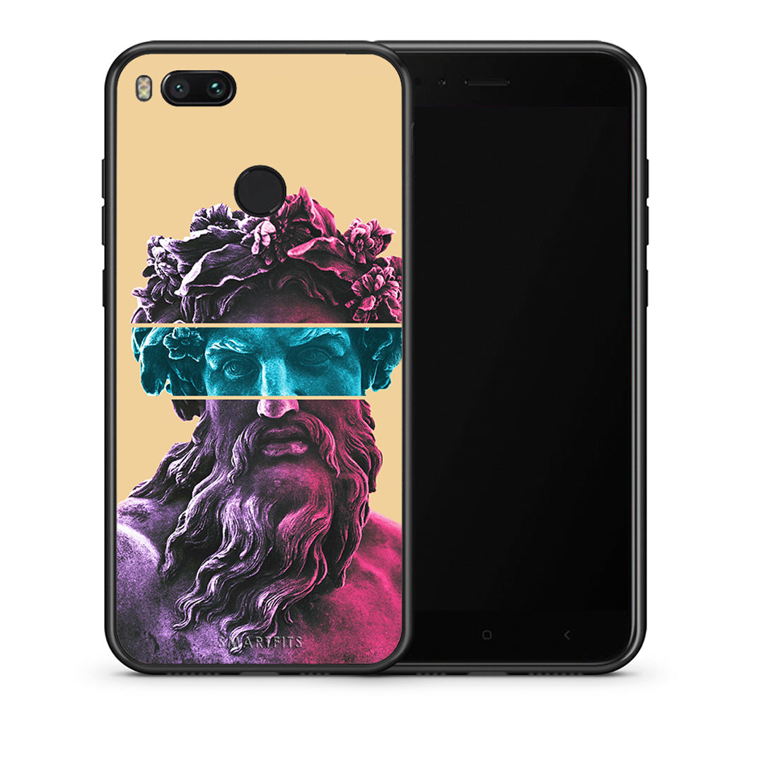 Θήκη Αγίου Βαλεντίνου Xiaomi Mi A1 Zeus Art από τη Smartfits με σχέδιο στο πίσω μέρος και μαύρο περίβλημα | Xiaomi Mi A1 Zeus Art case with colorful back and black bezels
