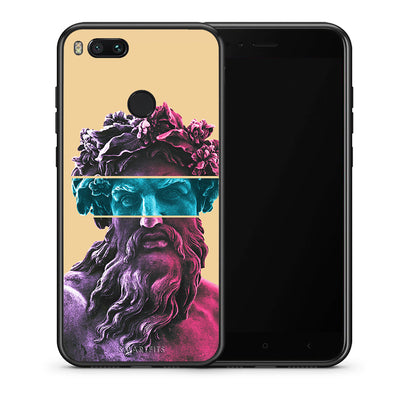 Θήκη Αγίου Βαλεντίνου Xiaomi Mi A1 Zeus Art από τη Smartfits με σχέδιο στο πίσω μέρος και μαύρο περίβλημα | Xiaomi Mi A1 Zeus Art case with colorful back and black bezels