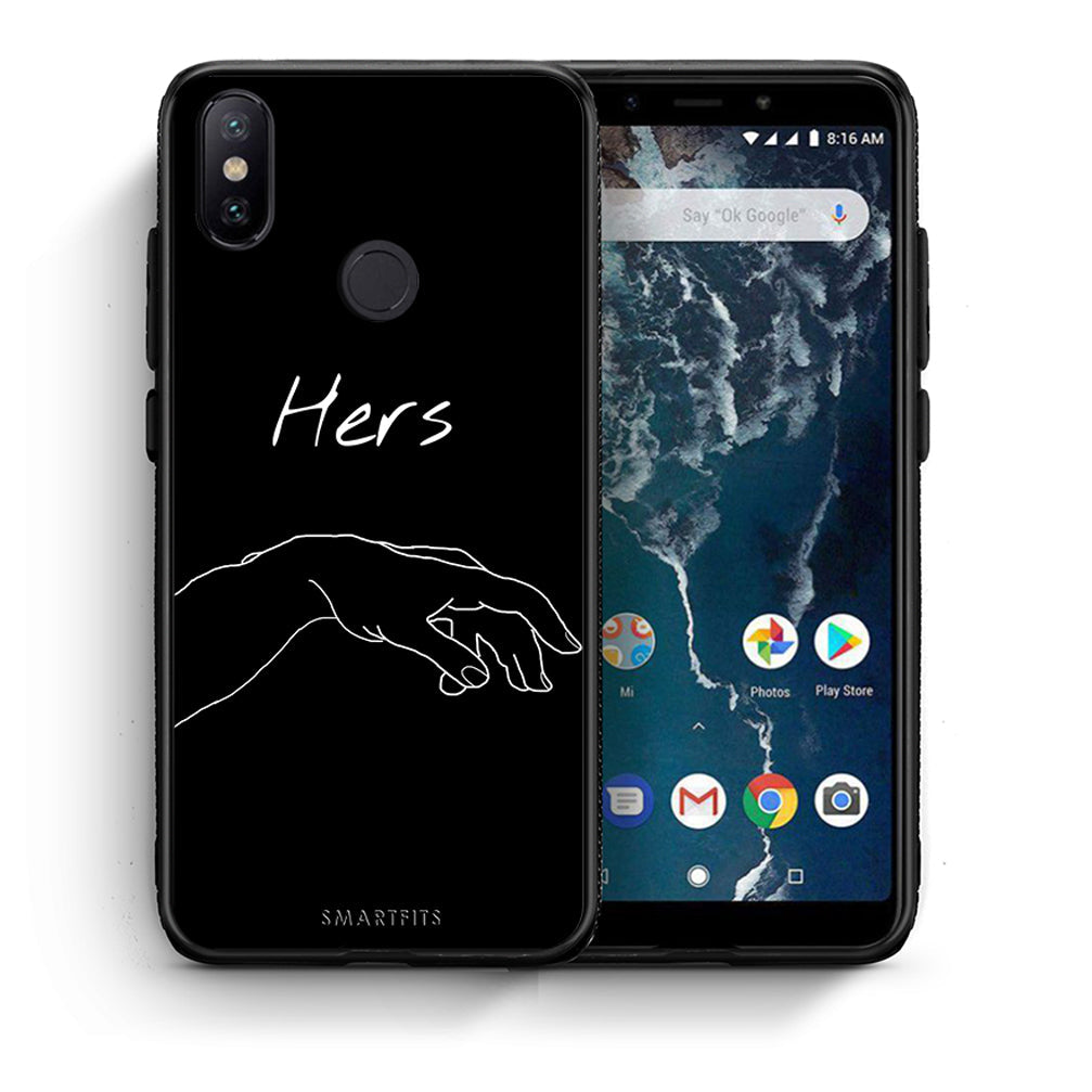Θήκη Αγίου Βαλεντίνου Xiaomi Mi A2 Aeshetic Love 1 από τη Smartfits με σχέδιο στο πίσω μέρος και μαύρο περίβλημα | Xiaomi Mi A2 Aeshetic Love 1 case with colorful back and black bezels