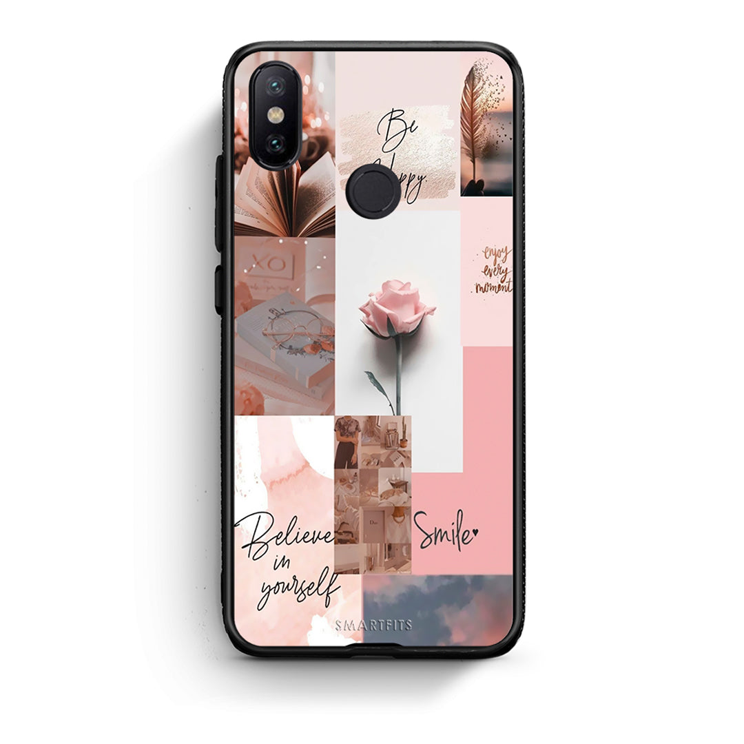 Xiaomi Mi A2 Aesthetic Collage θήκη από τη Smartfits με σχέδιο στο πίσω μέρος και μαύρο περίβλημα | Smartphone case with colorful back and black bezels by Smartfits