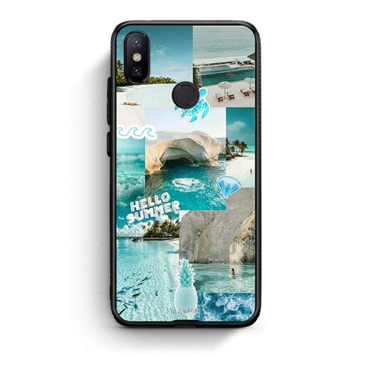 Xiaomi Mi A2 Aesthetic Summer Θήκη από τη Smartfits με σχέδιο στο πίσω μέρος και μαύρο περίβλημα | Smartphone case with colorful back and black bezels by Smartfits