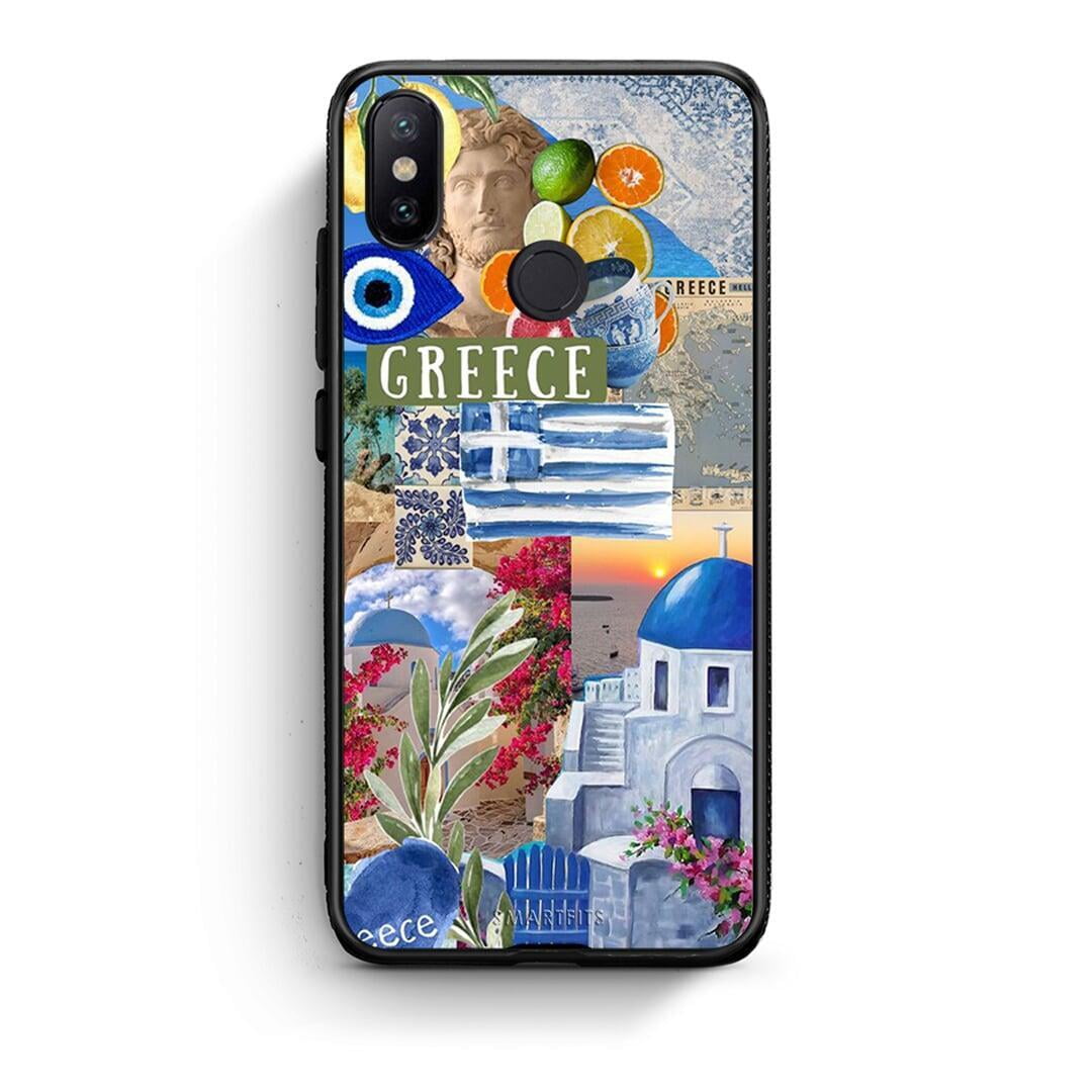 Xiaomi Mi A2 All Greek Θήκη από τη Smartfits με σχέδιο στο πίσω μέρος και μαύρο περίβλημα | Smartphone case with colorful back and black bezels by Smartfits