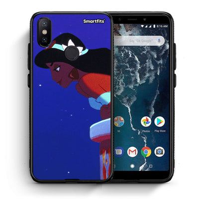 Θήκη Xiaomi Mi A2 Alladin And Jasmine Love 2 από τη Smartfits με σχέδιο στο πίσω μέρος και μαύρο περίβλημα | Xiaomi Mi A2 Alladin And Jasmine Love 2 case with colorful back and black bezels