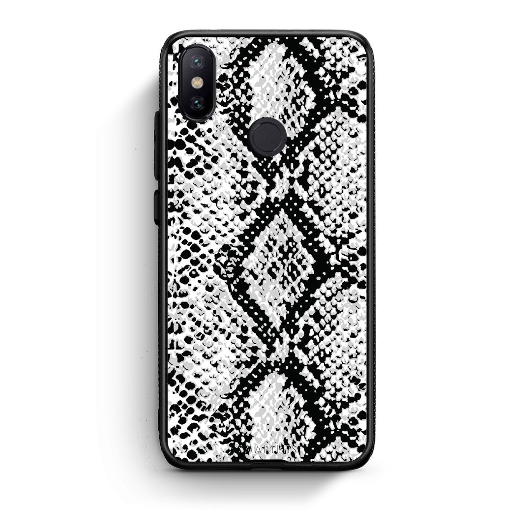 24 - Xiaomi Mi A2  White Snake Animal case, cover, bumper