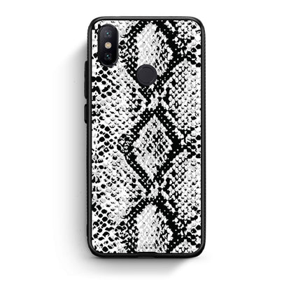 24 - Xiaomi Mi A2  White Snake Animal case, cover, bumper