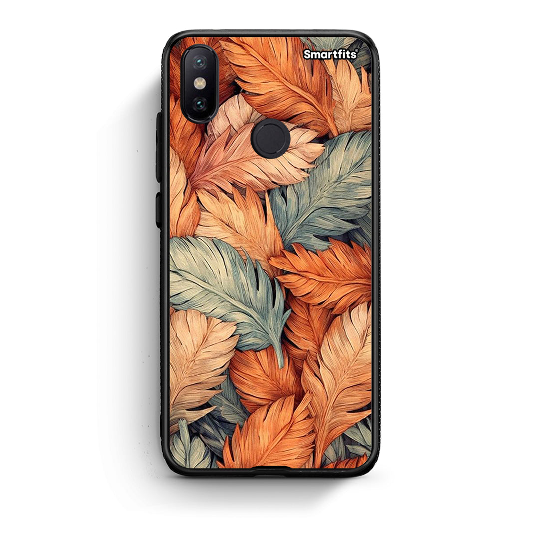 Xiaomi Mi A2 Autumn Leaves Θήκη από τη Smartfits με σχέδιο στο πίσω μέρος και μαύρο περίβλημα | Smartphone case with colorful back and black bezels by Smartfits