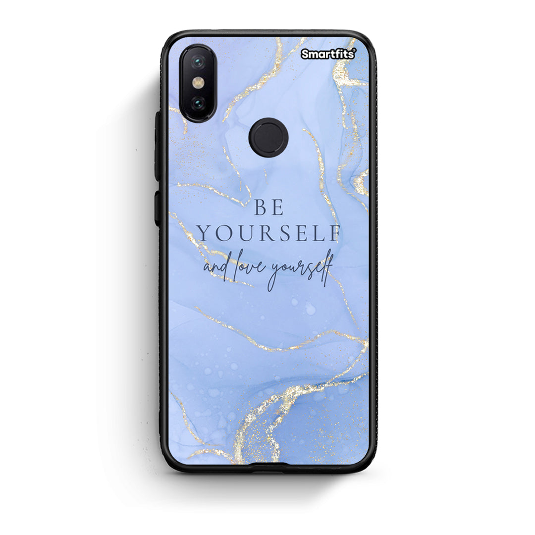 Xiaomi Mi A2 Be Yourself θήκη από τη Smartfits με σχέδιο στο πίσω μέρος και μαύρο περίβλημα | Smartphone case with colorful back and black bezels by Smartfits