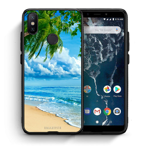 Θήκη Xiaomi Mi A2 Beautiful Beach από τη Smartfits με σχέδιο στο πίσω μέρος και μαύρο περίβλημα | Xiaomi Mi A2 Beautiful Beach case with colorful back and black bezels