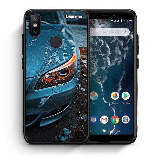 Θήκη Xiaomi Mi A2 Bmw E60 από τη Smartfits με σχέδιο στο πίσω μέρος και μαύρο περίβλημα | Xiaomi Mi A2 Bmw E60 case with colorful back and black bezels