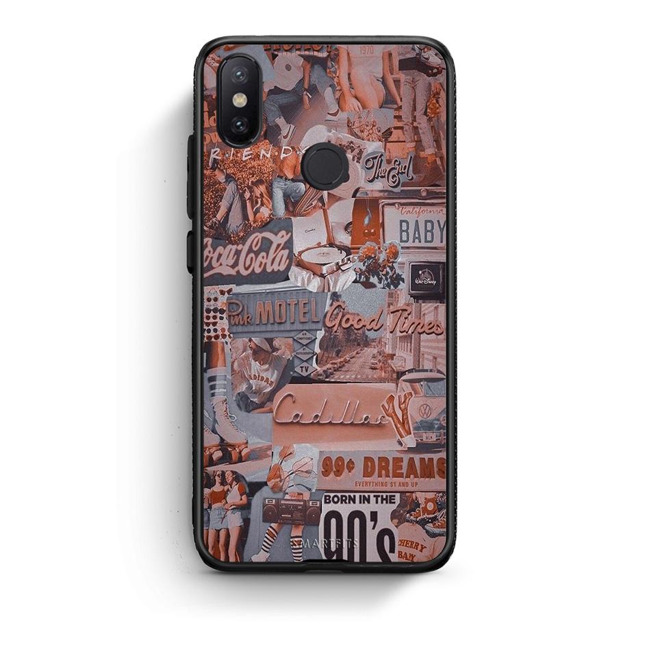 Xiaomi Mi A2 Born In 90s θήκη από τη Smartfits με σχέδιο στο πίσω μέρος και μαύρο περίβλημα | Smartphone case with colorful back and black bezels by Smartfits