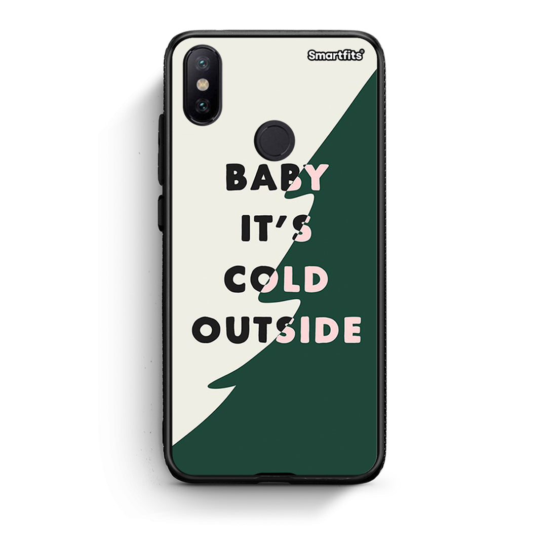 Xiaomi Mi A2 Cold Outside θήκη από τη Smartfits με σχέδιο στο πίσω μέρος και μαύρο περίβλημα | Smartphone case with colorful back and black bezels by Smartfits