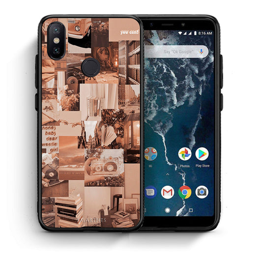 Θήκη Αγίου Βαλεντίνου Xiaomi Mi A2 Collage You Can από τη Smartfits με σχέδιο στο πίσω μέρος και μαύρο περίβλημα | Xiaomi Mi A2 Collage You Can case with colorful back and black bezels