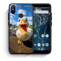 Thumbnail for Θήκη Xiaomi Mi A2 Duck Face από τη Smartfits με σχέδιο στο πίσω μέρος και μαύρο περίβλημα | Xiaomi Mi A2 Duck Face case with colorful back and black bezels