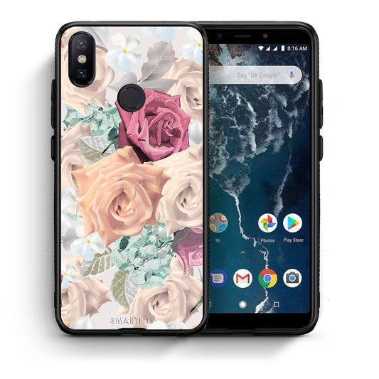 Θήκη Xiaomi Mi A2 Bouquet Floral από τη Smartfits με σχέδιο στο πίσω μέρος και μαύρο περίβλημα | Xiaomi Mi A2 Bouquet Floral case with colorful back and black bezels